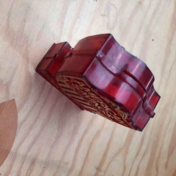 Vintage American Savings and Loan Association Piggy Bank Red 1980s - Picture 3 of 6